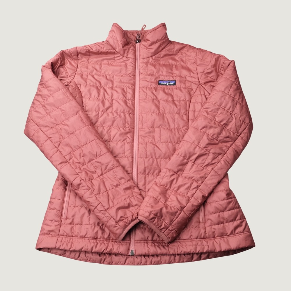 Patagonia Nano Puff Jacket S Brick Rose Pink  Quilted Primaloft Full Zip Puffer